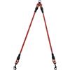 Zerabidpro Guinzagli doppi per due cani di Piccola, Media e Grande Taglia, Corda da Arrampicata Riflettente e Robusta, Lunghezza 75 cm, Sistema Anti-Groviglio a 360°, Sicurezza Notturna Migliorata