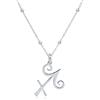 WANDA PLATA - Collana con simbolo dello zodiaco Sagittario, da donna, in argento Sterling 925, ciondolo oroscopio, astroogia ecc.