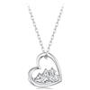 Qings Collana Montagna per Donna Argento 925 Collana Ciondolo Naturale a Forma di Montagna Gioiello Minimalista Ispirazionale Regalo di Compleanno per Alpiniste Scalatrici e Amanti della Natura