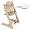 Stokke Seggiolone Stokke Tripp Trapp Quercia (Naturale) con vassoio Stokke (Bianco)