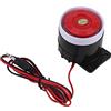 BORDSTRACT Mini Sirena Rossa, DC 12V Wired Mini Alarm Horn, Sistema Di Avviso Sonoro, Sicurezza Domestica 110 dB per Casa, Ufficio, Negozio, Garage
