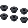 QUARKZMAN T Forma Gomma Guarnizione 1.1 Pollici OD 0.4 Pollici ID Sigillo Protezione Foro Spine per Cavo Tubo Nero, 6pz