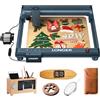 LONGER B1 Laser Incisore 40W, Macchina Taglio Laser con Assistenza Aria Automatica, Velocità 36000mm/min, Area Lavoro 450x440mm, per Legno, Metallo, Vetro, Acrilico, Incisione a Colori