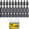 SabreCut 10 punte per cacciavite a percussione SabreCut SCTX1550_10 50 mm TX15 T15 Set Torx a estremità singola per impieghi gravosi con scatola di immagazzinaggio