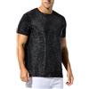 Casey Kevin Maglietta Paillettes Uomo Maniche Corte Maglia Glitter Uomo Discoteca Metallico Tee Shirt Glitterata