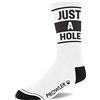 Prowler Red Just A Hole Socks - Calzini bianchi con logo zampa slogan audace | comodo misto cotone, taglia unica UK 6-11