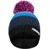 Reusch Enzo Beanie Berretto, Nero-Blu-Arancione, Taglia Unica Unisex-Adulto