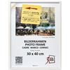 3-B Cornice per foto ULM 30x40 cm - bianco - Portafoto in legno con vetro acrilico