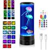 Micacorn 12 Lampada Medusa, Jellyfish Lamp con Telecomando 17 Colori 4 Modalità, Lavalamp Acquario Medusa Glow Luci Notturna per Bambini e Adulti, per Relax Nursery e Decorazione Della Casa
