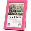 3-B - Cornice portafoto modello Lund in colore rosa scuro - 9 x 13 cm - con vetro acrilico