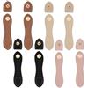 Yuiturt 8 cinghie in pelle con chiusura, chiusura in pelle, per borse all'uncinetto, chiusura a tasca, cinturino in pelle con bottoni a pressione, fibbia in pelle per accessori fai da te, 4 colori