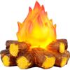 RHAIQBVC Luce a fiamma a LED effetto fuoco per interni ed esterni simulate lampade d'atmosfera decorative alimentate a batteria in resina fiamma luci notturne artificiali centrotavola per feste bar decorazioni
