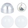 OLYCRAFT 24pcs mezza palla cupola 8cm cupole plastica trasparente porta caramelle cupole Shaker plastica trasparente imballaggio per Shaker carta fabbricazione carta fai da te scatola corrente