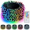 SINWE Catena di luci LED per interni ed esterni, illuminazione natalizia, alimentata con corrente tramite spina, ideale per Natale, feste, matrimoni (APP RGB, 20M/200LED)