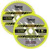 SabreCut SCCSW250K1 SabreCut 250 mm 60T e 100T x 30 mm foro Fineline sottile legno compensato MDF truciolare taglio trasversale e strappare lame per sega compatibile con Dewalt Makita Milwaukee e molti altri