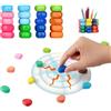 KINDLUME Gioco Magnetico, Scacchi Magnetici, Gioco Con Magneti, Gioco Magnetico Con Corda, 20 Pietre Magnetiche Colorate Con Cordino, Gioco di Strategia Portatile, per Bambini, Famiglia, Viaggio