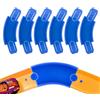 Sinbana 6pz Pista Curva per Hot Wheels, Componenti di Pista Curva in ABS a 45 Gradi Connettori Pistas per Auto Giocattolo Compatibili con Hot Wheels (Blu)