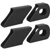 Hapivida 4 Pezzi Protezione Pedivella, Protezione Pedivella Bicicletta in Silicone MTB Accessori Bici da Strada Stivali Pedivelle per Evitare Graffi(Nero)