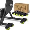 Rumsfel Adattatori per Piedi a Scatto per Ciclismo Indoor, Adattatori per Piedini Oscillanti a Scatto, Antiscivolo, Adattatori per Wahoo Kickr Core 1, 4 Adattatori con 8 Alline da Tennis
