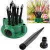 Syiyunran Irrigatore Giardino Rotante Irrigazione Prato Irrigatori - 1 Pezzo, Verde, Spruzzatore Sistema di Sotterraneo Pressione, per Orto Automatica a più Teste Oscillante Spruzzino