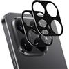 Locofun Pellicola Fotocamera per Xiaomi 15T/ 15T Pro, 2 Pezzi Anti Graffio Camera Protezione Pellicola, Telaio in metallo Protezione Lente, Durezza 9H, Senza Bolle-Nero