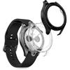 kwmobile 2x Custodia Rigida Smartwatch Compatibile con Xiaomi Watch S4 / Watch S4 eSIM Cover - Case Vetro Temperato Orologio Fitness - trasparente/nero