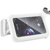 aceyoon Supporto per Telefono da Doccia Impermeabile, Regolabile a 360°, Supporto da Doccia con Touchscreen HD, Supporto da Parete per Bagno e Cucina, Adatto per Cellulari Inferiori a 17,3 cm, bianco