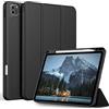 EasyAcc Cover Custodia per iPad Pro 11 Pollici, Modello 2022/2021 /2020/2018, Leggero Protettivo Supporto con Pencil Holde, Cover con Auto Svegliati/Sonno (Nero)