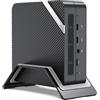 MINISFORUM UM773 Lite Mini PC, AMD Ryzen 7 7735HS (fino a 4,75 GHz), scheda grafica AMD Radeon, 2 × HDMI, 1 × USB4, 1 × USB-C, 4 × USB 3.2, Wi-Fi 6 e Bluetooth 5.2, senza RAM o SSD