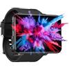 Silvergear Smartwatch XL Nero | Bluetooth | Schermo Touch 2.4 Pollici | Orologio Sportivo | Monitor Battito Cardiaco | Pedometro | 16GB