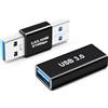 BORLTER CLAMP Accoppiatore USB 3.0 Adattatore USB A, USB 3.0 3.1 Maschio, Accoppiatore Cavo Tipo A 3.0 Femmina, per il Collegamento di Cavi USB Maschio Femmina, Connettore di Estensione