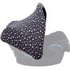 JYOKO Kids Capuccio Universale per Ovetto Compatibile con Maxi Cosi Gruppo 0, Capottina per Seggiolino Auto e Passeggino, Adatto per la maggior parte delle Marche (WINTER SKY)