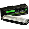 Lee Oskar Armonica Lee Oskar in Sib minore naturale per blues, rock, latino, reggae, hip hop - diatonica a 10 fori - placchette in ottone - placchette in acciaio inossidabile - custodia in plastica inclusa