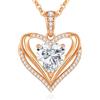 CDE Collana Donna Cuore Regalo Gioielli Donna Pendente Argento S925 Diamante in Moissanite 1-3ct Purezza VVS1 Colore D per Festa Della Mamma Compleanno San Valentino per Lei Mamma Fidanzata Moglie Amica