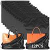BILIPLE Custodia in Tessuto per Custodia con Coulisse Borsa Portaoggetti Borsa 50 * 40 cm per Valigia Portatile Gadget Aereo da Viaggio Set di 12 (Nero)