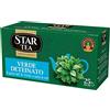 STARTEA Tè STAR Tea Verde Deteinato contiene 25 filtri, miscela pregiata, gusto tradizionale, senza teina. Perfetto per una piacevole pausa da soli o in compagnia.