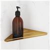 Viverso x match Flat mensola doccia angolare La: 280 A: 3 P: 150 mm, VU6002BG, x match oro spazzolato [Accessori Bagno > Mensole Doccia]