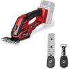 Einhell Cesoie per erba e cespugli a batteria Einhell GE-CG 18/100 Li - 3 in 1-Solo Power X-Change (18 V, incl. lama tagliaerba 100 mm, cesoie per arbusti 200 mm, testina a rastrello, senza batteria)