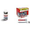 Fischer Set 18 Punte per Trapano Assortite Muro Legno, Metallo, SDX/HSS, 530667 & 50 Tasselli Duopower con Vite, 6 x 30 mm, per Muro pieno, Mattone Forato, Cartongesso, 544016