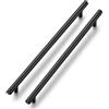 Ravinte Maniglie per mobili da cucina, 5 pezzi, colore nero, per mobili da cucina, 256 mm, in acciaio inox