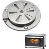 TUKNN Rosetta di Ventilazione in Acciaio Inox, Griglia di Ventilazione Richiudibile, Ventola Rotonda Richiudibile, Lamiera di Ventilazione in Acciaio Inox, Griglia di Ventilazione Rotonda, 95mm