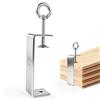 leyomgamz Morsetto a C Falegname Morsetti da Tavolo da 120 mm, Morsetto a C Impieghi Gravosi in Acciaio Inossidabile Morsetti Fissaggio Vite con Gancio Anello Regolabili 70 a 112 mm, Per Lavorazione Legno