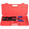 iCrimp Guaina per batteria, set di pinze crimpatrici, pinza per capicorda per robuste scarpe in rame e connettori piatti, pinza crimpatrice a terra da 6 a 50 mm², con tronchese e pinza spelacavi