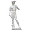 Palmetto Housewares Scultura di David Replica di tutto il corpo, replica della statua di David di colore bianco realizzata in resina plastica dura, replica della statua di David 23,8 x 10,2 x 10,2 cm