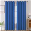 CUCRAF Tende oscuranti per camera da letto, isolamento termico, oscuranti, con occhielli, per soggiorno, 2 pannelli, 133 x 213 cm, blu scuro