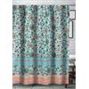 Greenland Home Barefoot Bungalow Audrey - Tenda da doccia, 183 x 183 cm, colore: Turchese