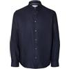 SELECTED FEMME Slhslimclark - Maglietta LS Noos, Sky Captain, L