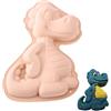 Bukezudang Teglia Da Forno Per Dinosauri, Stampo Torta Dinosauro, 3d Stampo Per Torta Dinosauro, Dinosauro a Forma Di Piccolo Birthday Cake Mold, Per Festa Compleanno Fare Una Torta Dessert Pane (Rosa)