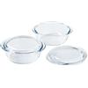 PYREX Set di 2 casseruole - PYREX - Vetro - Rotondo - 1 L