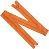 Aerzetix - Set di 8 Cerniere Lampo a Spirale N°5 65cm separabili con cursore - in Metallo Nylon Poliestere - Colore Arancione - per Cucito Artigianato creazioni Tessili